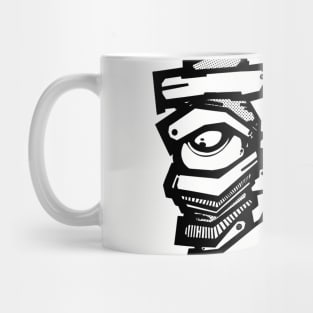 lines face Mug